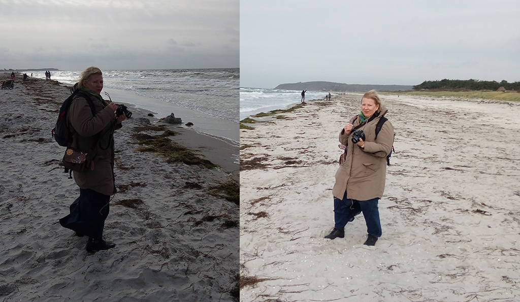 Bloggerin Kathrin am Strand