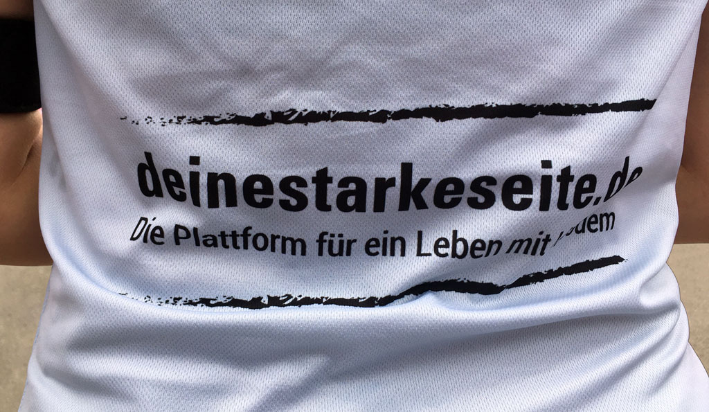 Das Laufshirt des FRAUENSACHE-Team