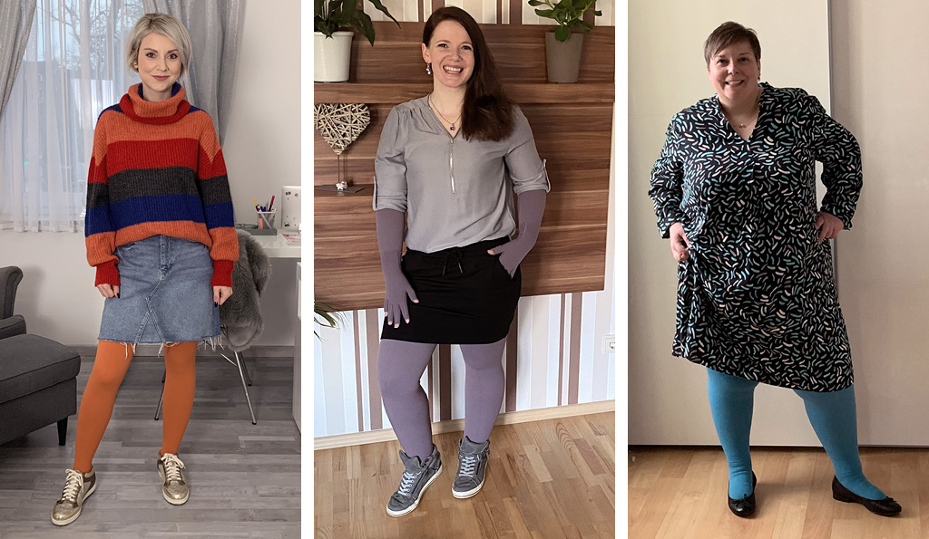 Kathi, Marlene und Britta gemeinsam mit den neuen Trend Colours