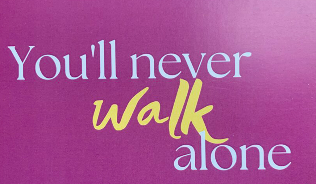 You'll never walk alone Postkarte