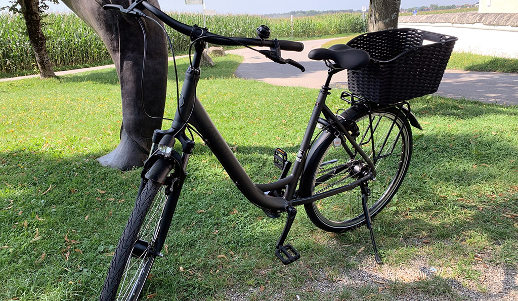 Fahrrad im Grünen