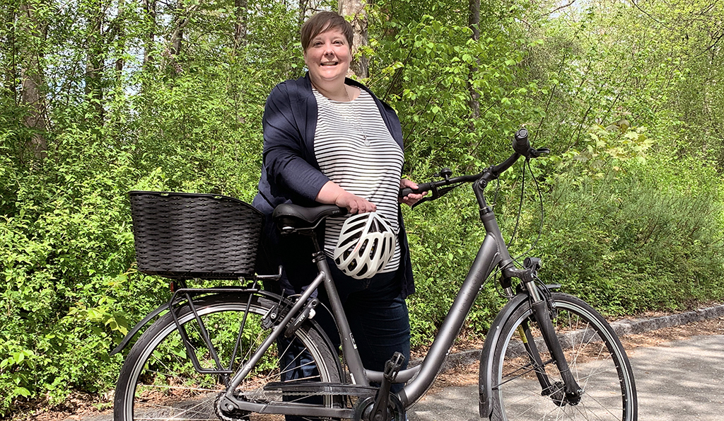 Beitragsbild Britta mit Fahrrad