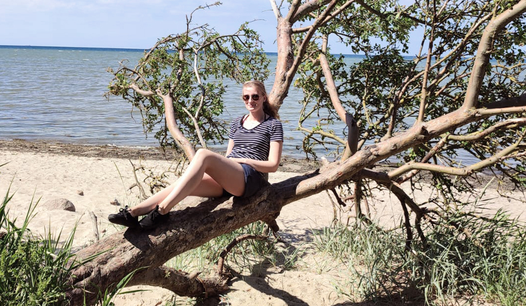 Marcy am Strand