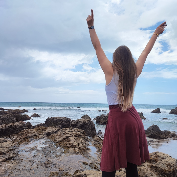 Bloggerin Annette am Meer