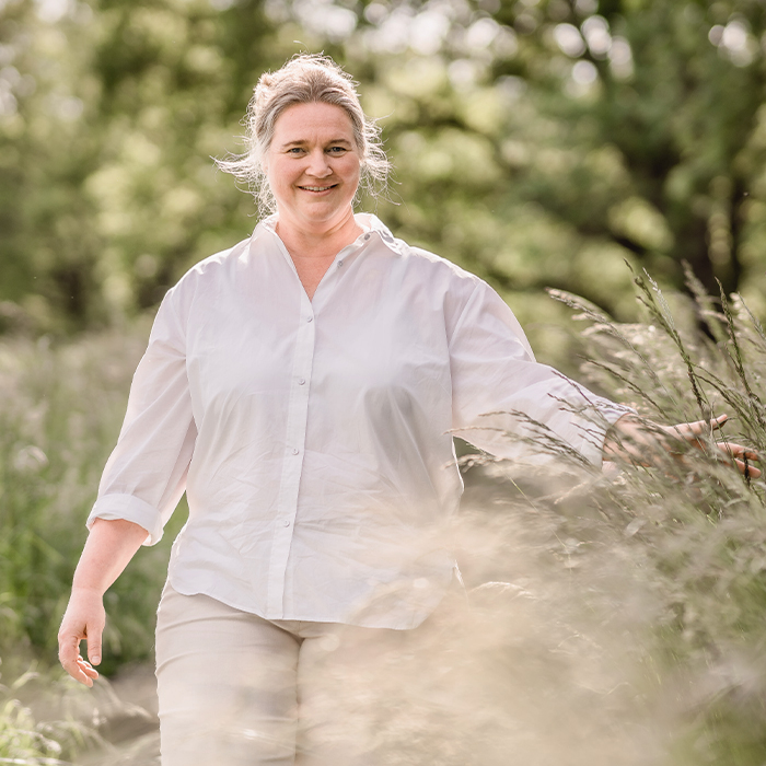 Bloggerin Alexandra in der Natur