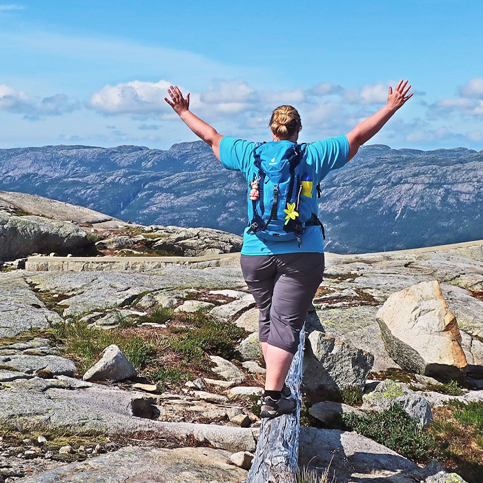 Bloggerin Alexandra beim Wandern