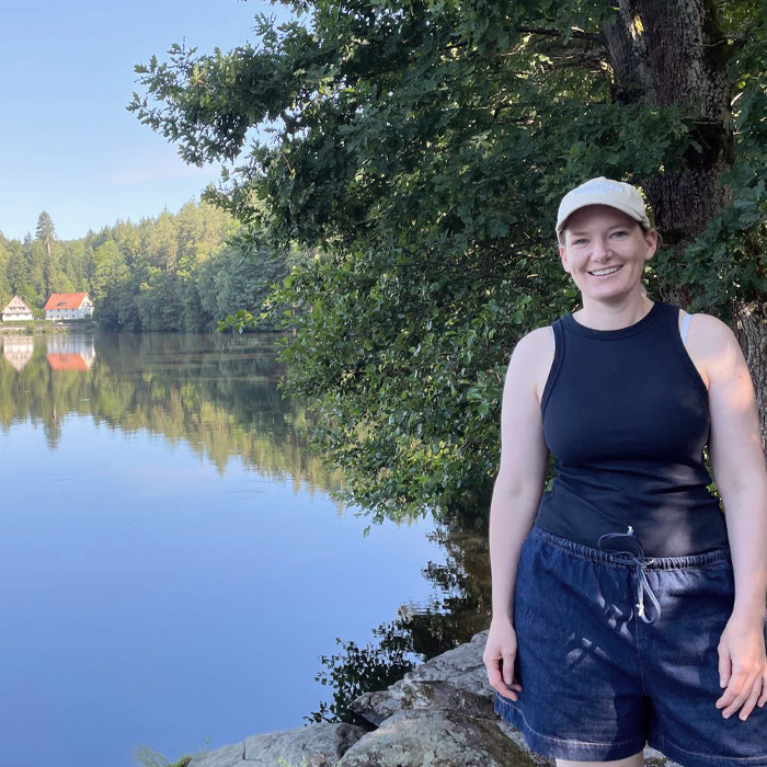 Eva beim Wandern